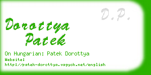 dorottya patek business card